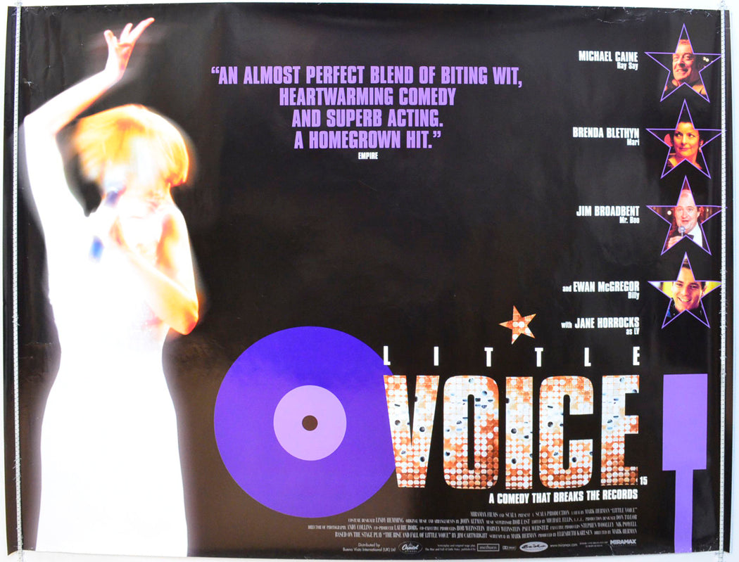 Little Voice Original British Quad Poster - Film Poster - Movie Poster 