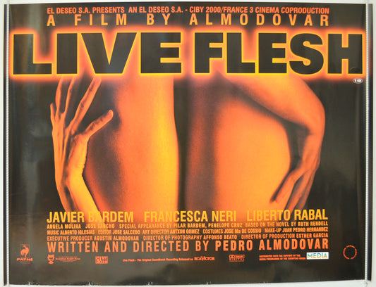 Live Flesh  Original British Quad Poster - Film Poster - Movie Poster 