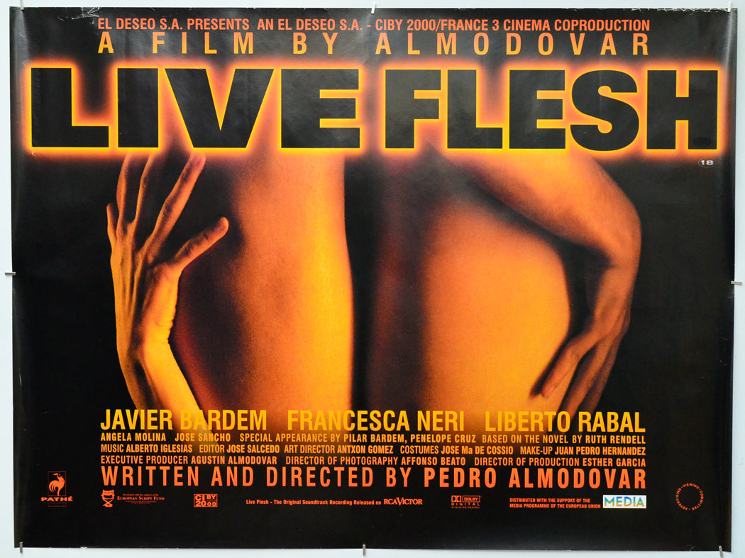 Live Flesh - Original Quad Poster - Film Poster - Movie Poster