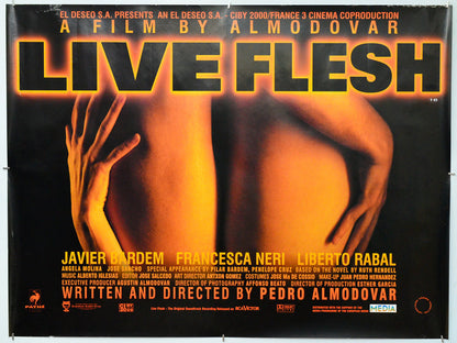 Live Flesh - Original Quad Poster - Film Poster - Movie Poster