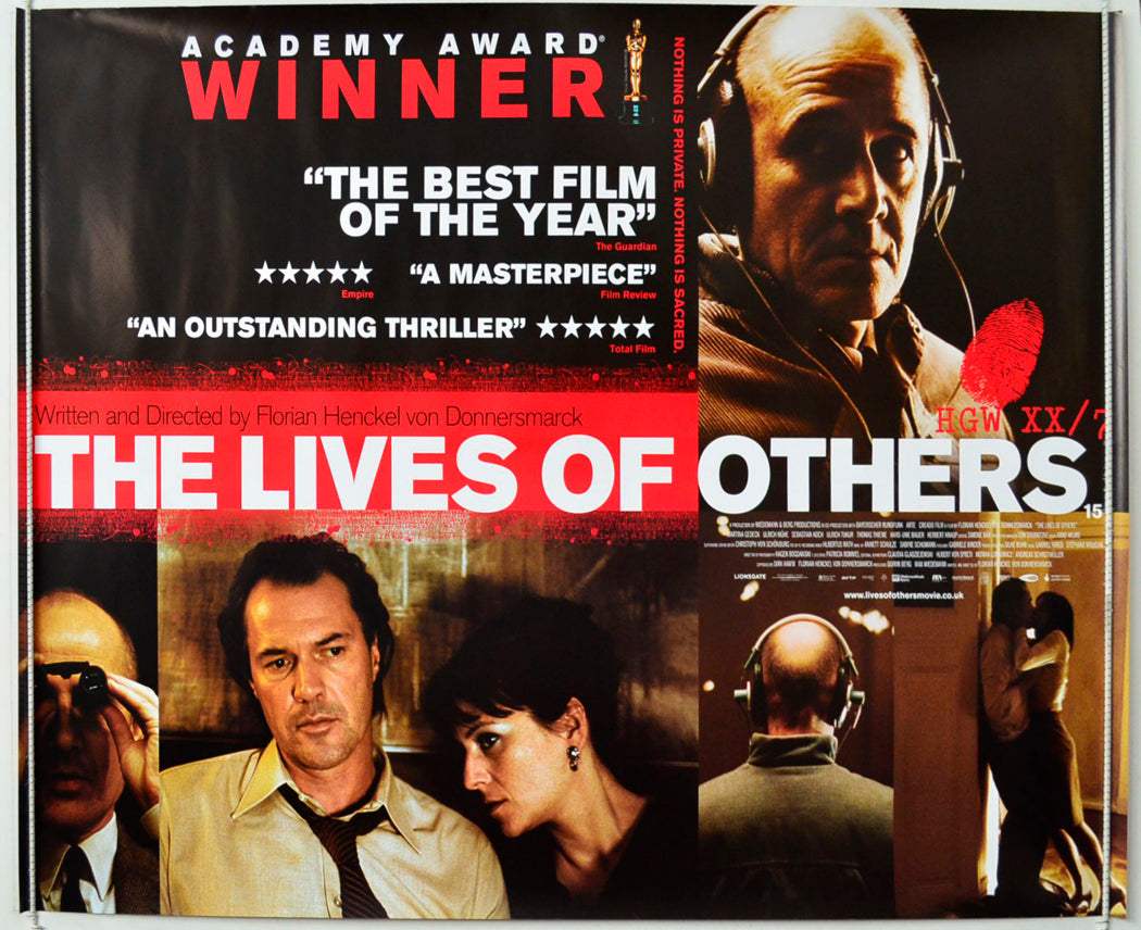 The Lives Of Others  (a.k.a. Das Leben der Anderen)   Original British Quad Poster - Movie Poster