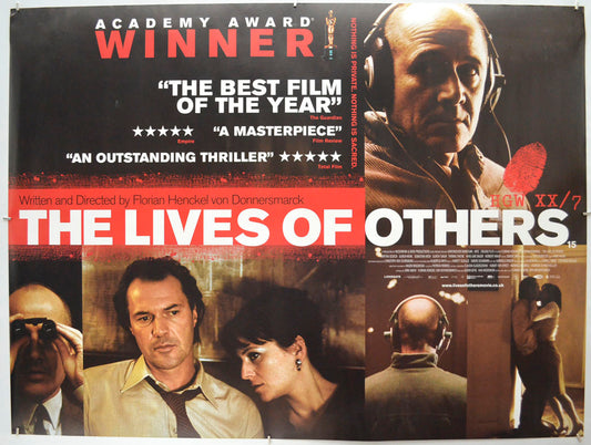 The Lives Of Others (a.k.a. Das Leben der Anderen) Original Quad Poster - Film Poster - Movie Poster