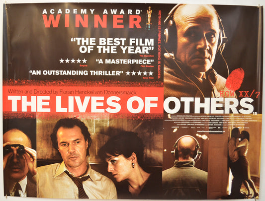 The Lives Of Others  (a.k.a. Das Leben der Anderen) Original Quad Poster - Film Poster - Movie Poster  