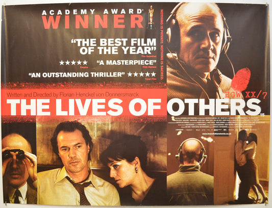 The Lives Of Others (a.k.a. Das Leben der Anderen) Original Quad Poster - Film Poster - Movie Poster