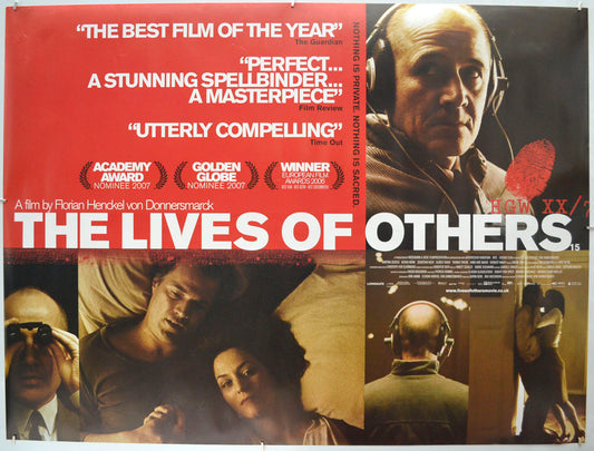 The Lives Of Others (a.k.a. Das Leben der Anderen) (Rare Original Design) Original Quad Poster - Film Poster - Movie Poster