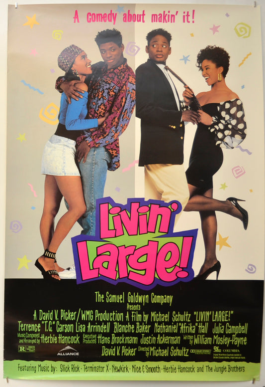 Livin’ Large Original One Sheet Poster - Film Poster - Movie Poster