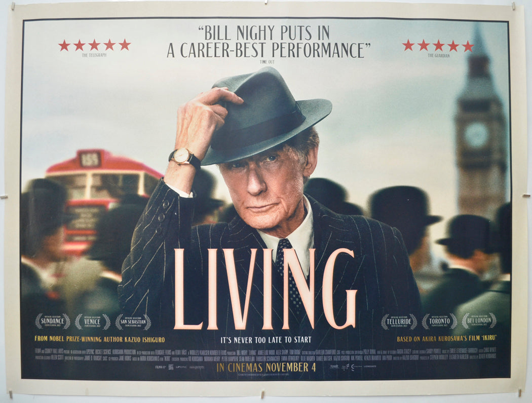 Living Original Quad Poster - Film Poster - Movie Poster  