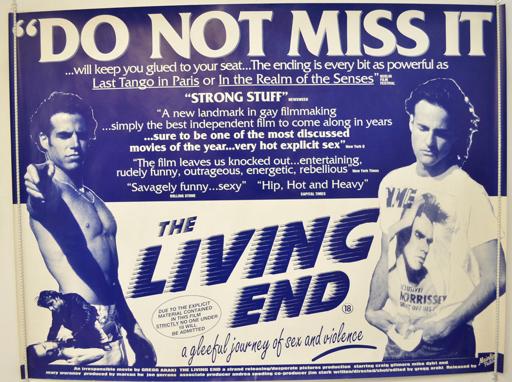 The Living End  Original Quad Poster - Film Poster - Movie Poster