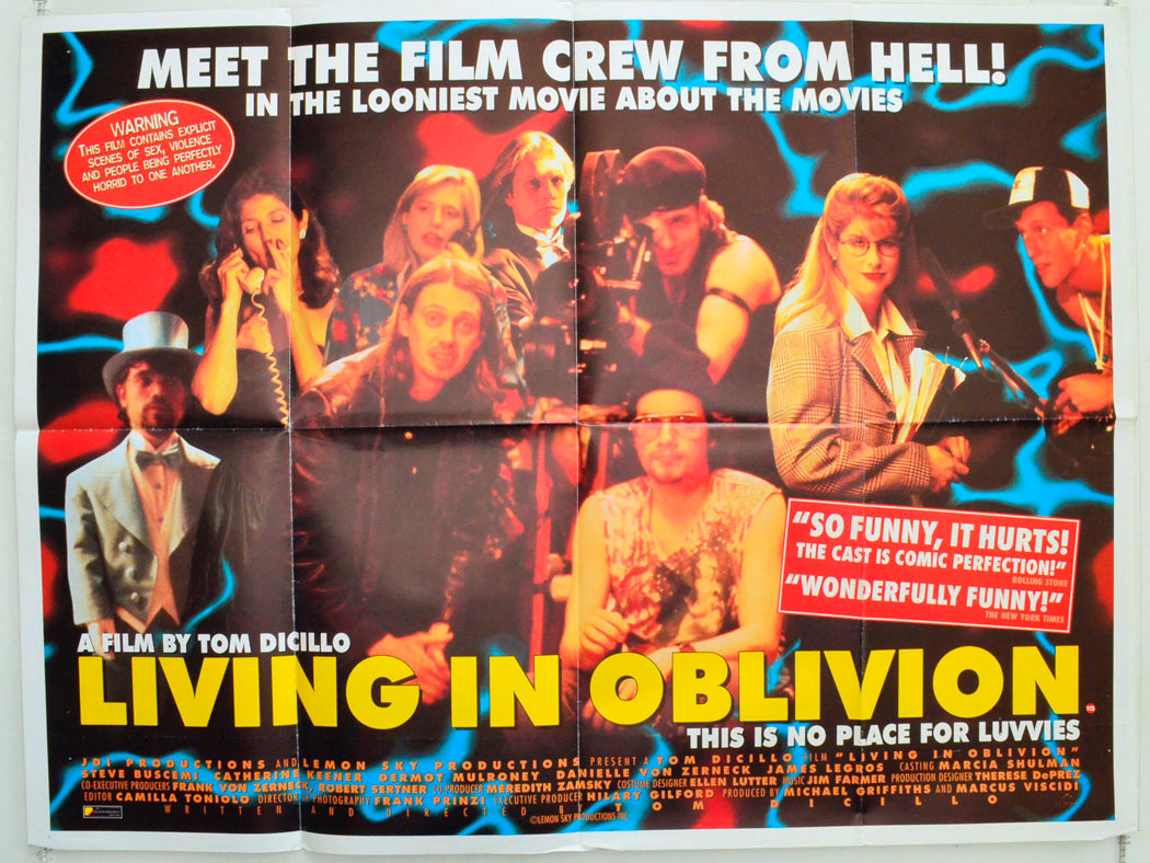 Living In Oblivion Original British Quad Poster - Film Poster - Movie Poster 