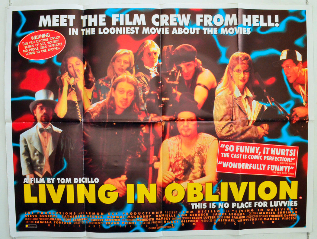 Living In Oblivion Original British Quad Poster - Film Poster - Movie Poster 