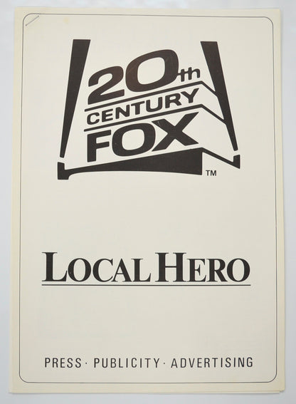 Local Hero Original 6 Page Cinema Exhibitors Campaign Pressbook (UK)