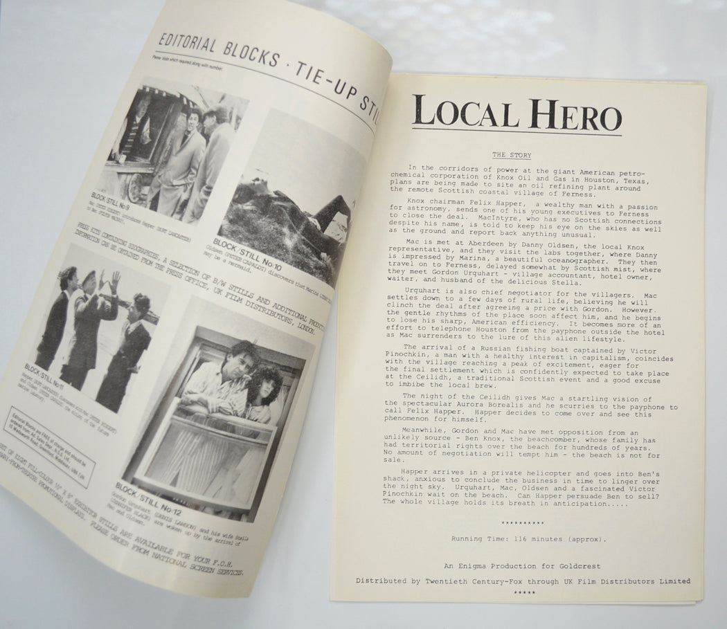 LOCAL HERO Cinema Exhibitors Campaign Pressbook - INSIDE 