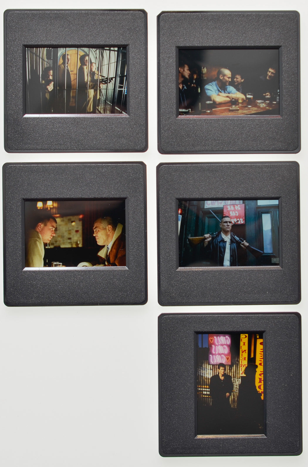 Lock Stock And Two Smoking Barrels (Back of Slides) Original 35mm Slides - Cinema Press Slides