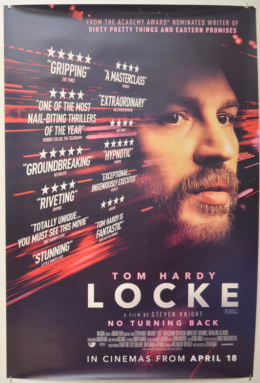 Locke Original One Sheet Poster - Film Poster - Movie Poster