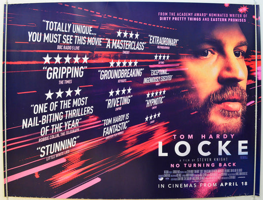 Locke Original British Quad Poster - Film Poster - Movie Poster 