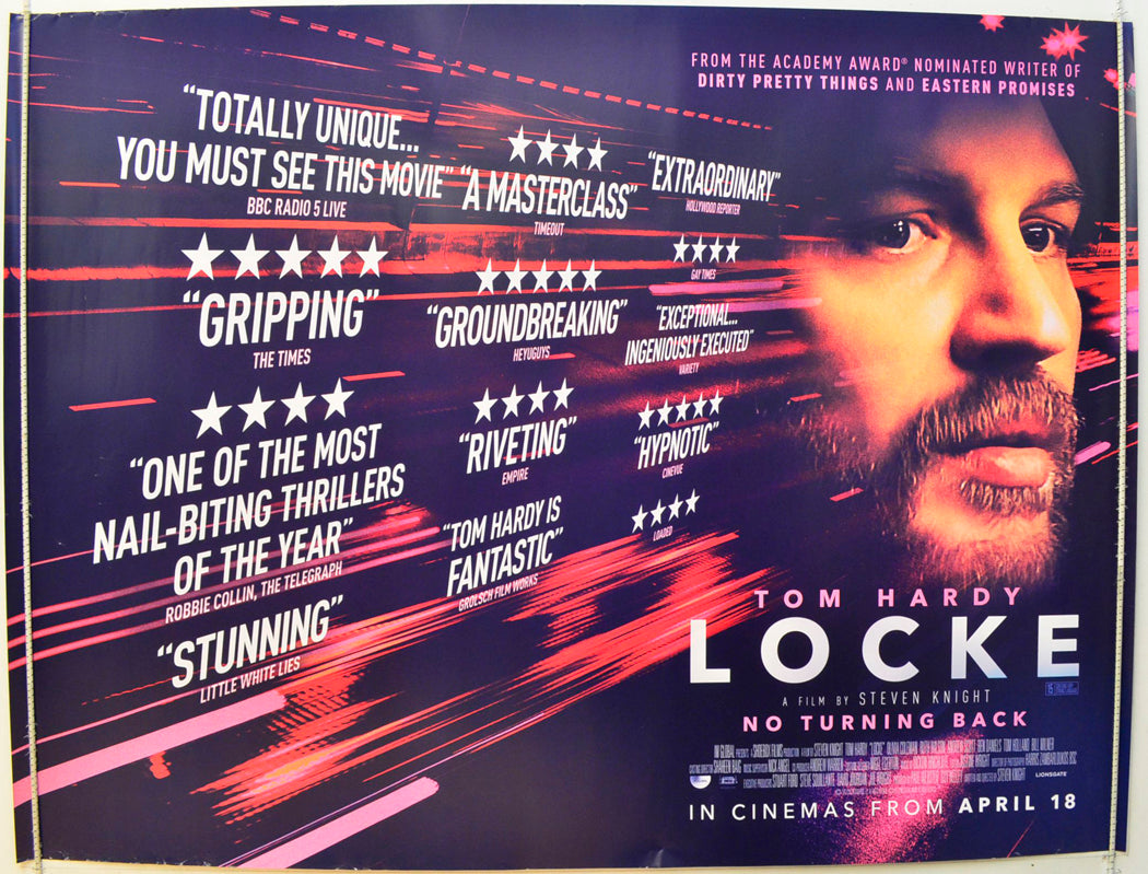 Locke Original British Quad Poster - Film Poster - Movie Poster 