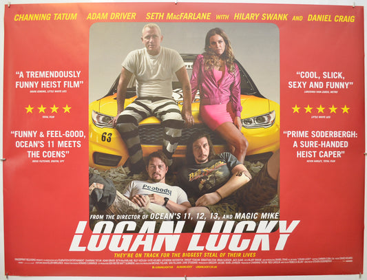 Logan Lucky Original Quad Poster - Film Poster - Movie Poster