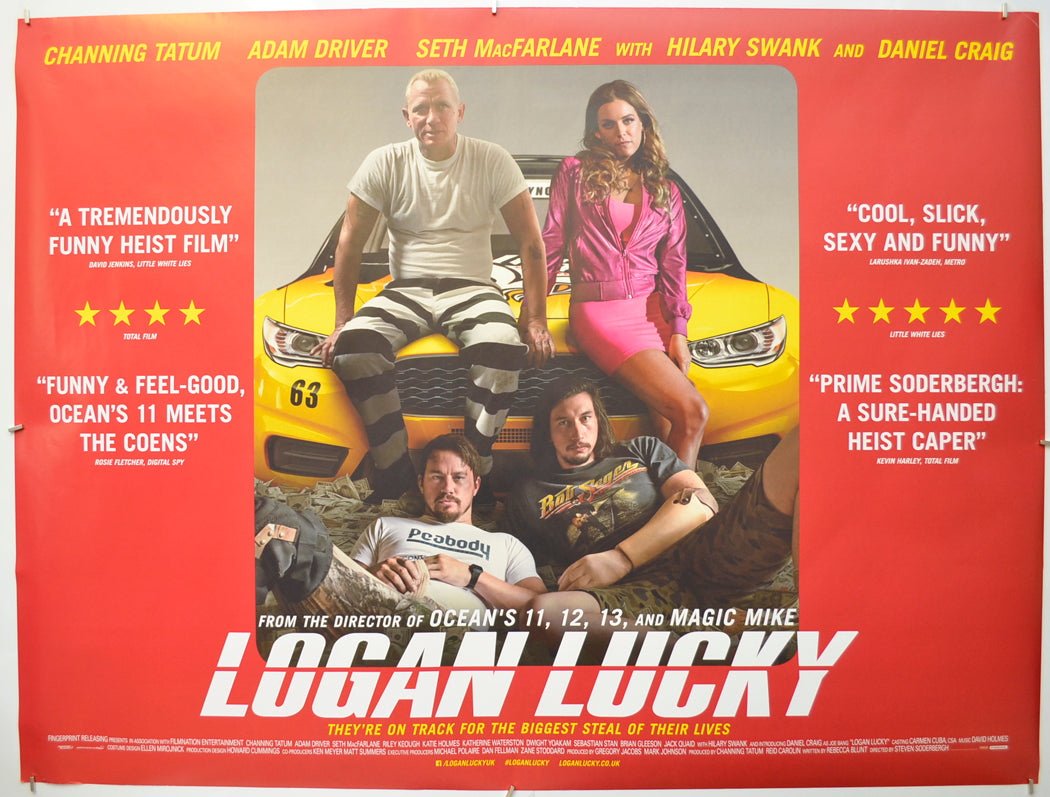 Logan Lucky Original Quad Poster - Film Poster - Movie Poster