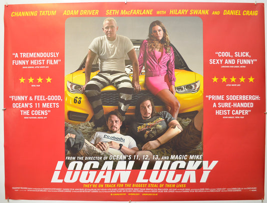 Logan Lucky Original Quad Poster - Film Poster - Movie Poster