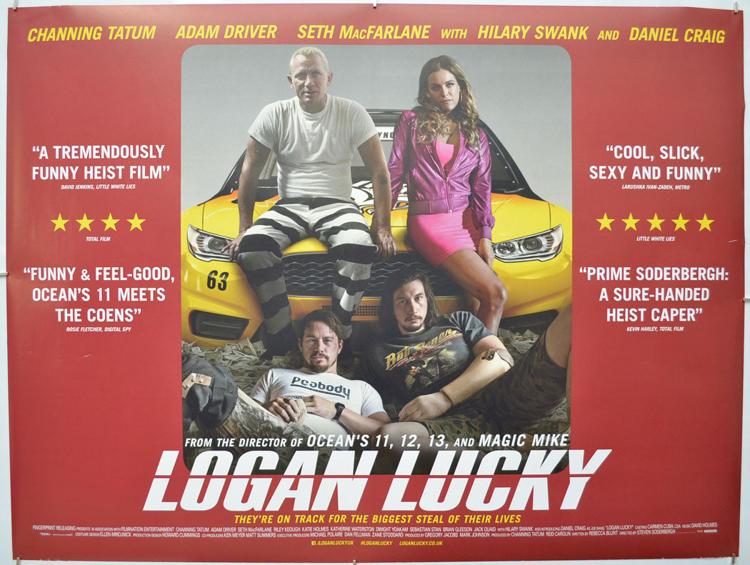 Logan Lucky Original Quad Poster - Film Poster - Movie Poster