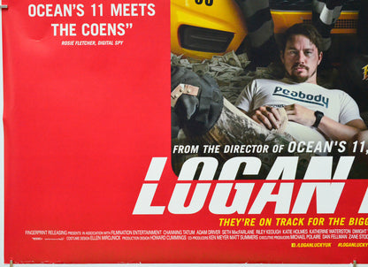 Logan Lucky (Bottom Left) Cinema Quad Movie Poster 