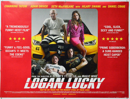Logan Lucky - Original Quad Poster - Film Poster - Movie Poster