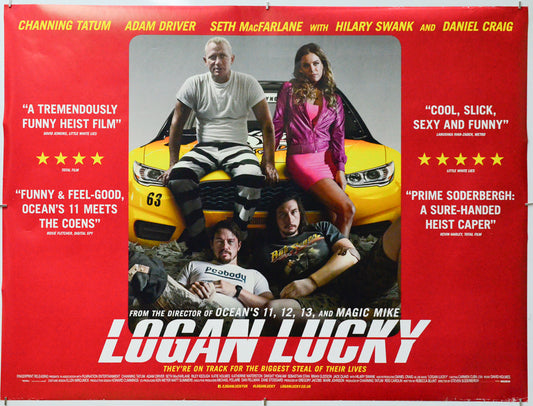 Logan Lucky - Original Quad Poster - Film Poster - Movie Poster