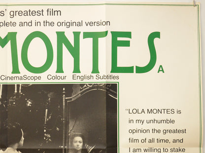 LOLA MONTES (Top Right) Cinema Quad Movie Poster 