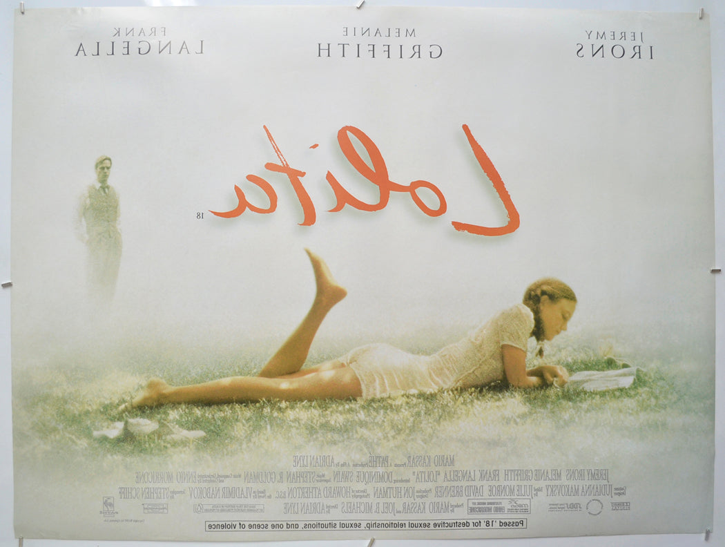 LOLITA (Back) Cinema Quad Movie Poster 