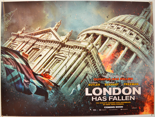 London Has Fallen (St Pauls Teaser / Advance Version)  Original Quad Poster - Film Poster - Movie Poster