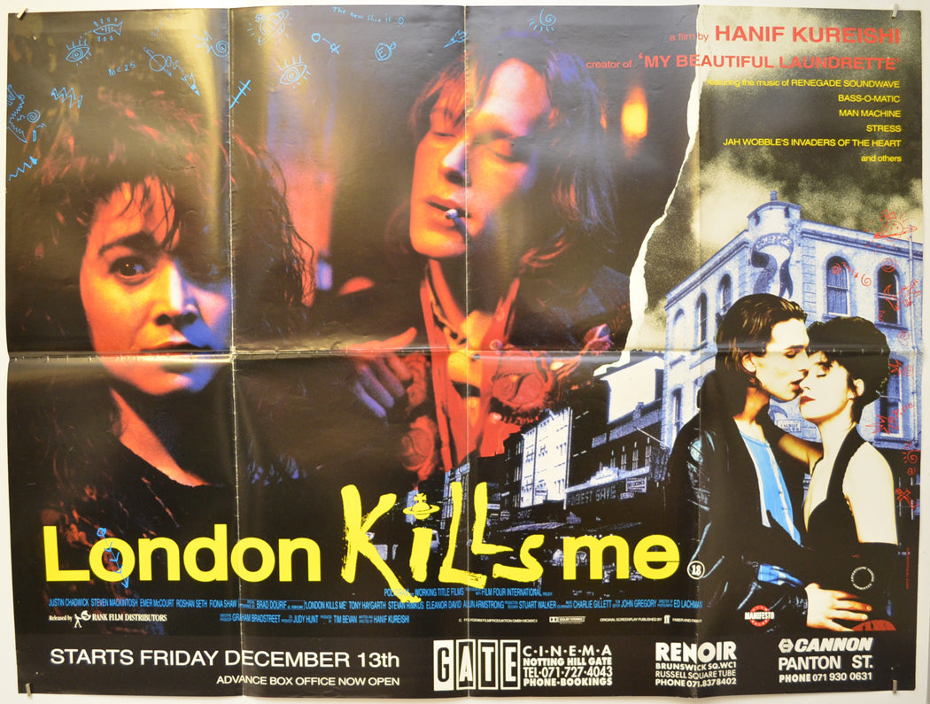 London Kills Me Original Quad Poster - Film Poster - Movie Poster