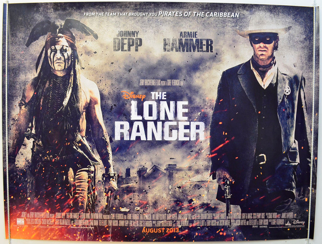 The Lone Ranger Original British Quad Poster - Film Poster - Movie Poster 