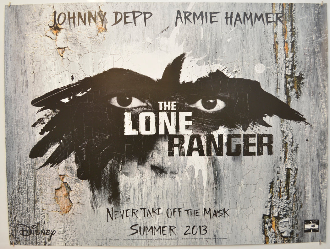 The Lone Ranger  (Teaser / Advance Version) Original Quad Poster - Film Poster - Movie Poster  