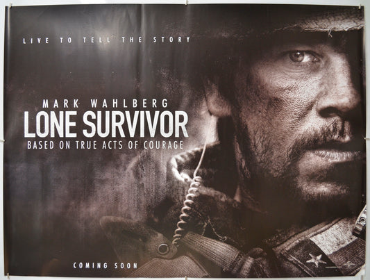 Lone Survivor  (Teaser / Advance Version)   Original Quad Poster - Film Poster - Movie Poster