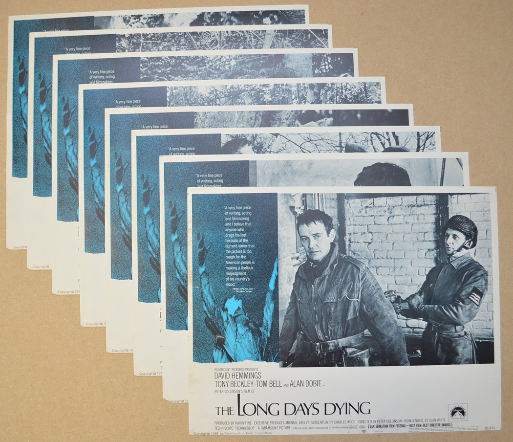 The Long Days Dying Set Of 8 Original Cinema Lobby Cards 