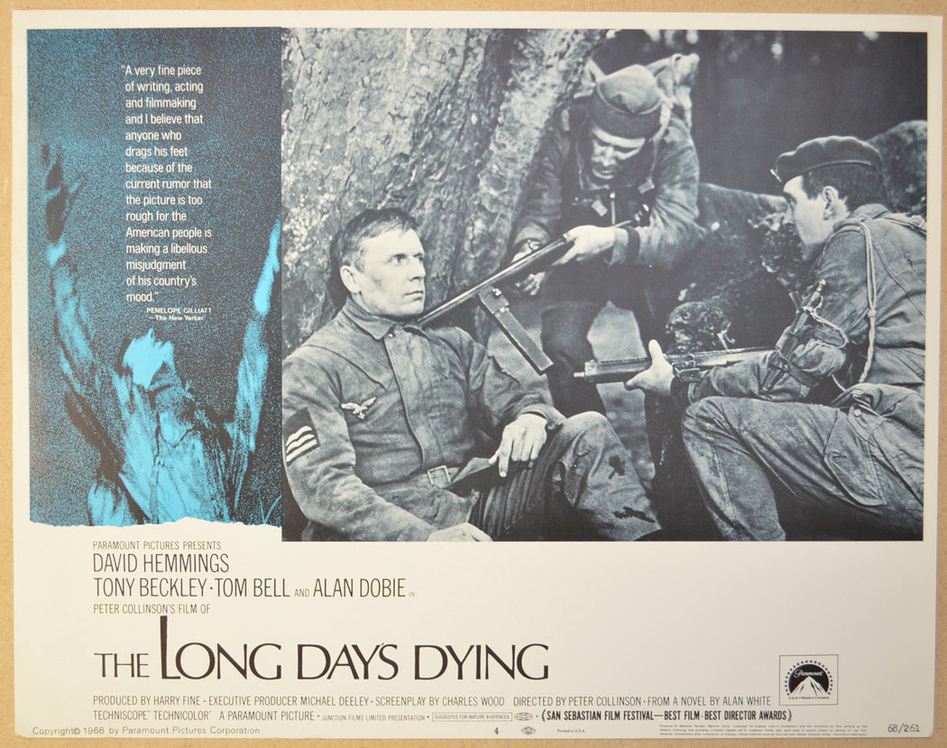 THE LONG DAYS DYING (Card 4) Cinema Lobby Card Set 