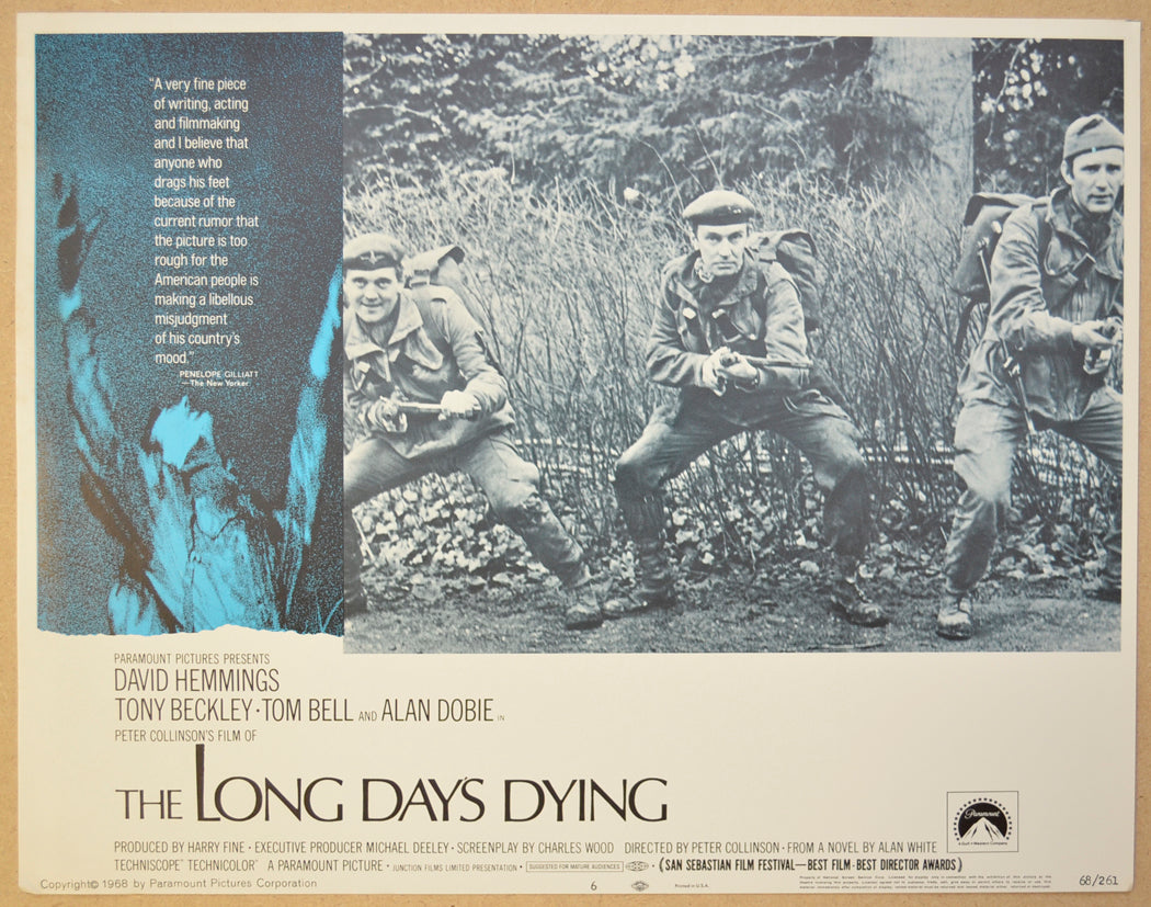 THE LONG DAYS DYING (Card 6) Cinema Lobby Card Set 