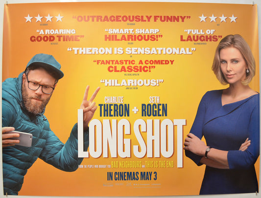 Long Shot (Reviews Version)  Original Quad Poster - Film Poster - Movie Poster