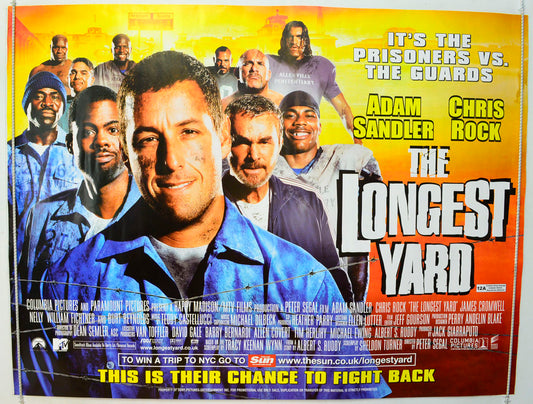 The Longest Yard  Original British Quad Poster - Film Poster - Movie Poster