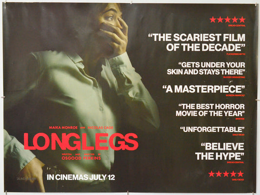 Longlegs - Original Quad Poster - Film Poster - Movie Poster