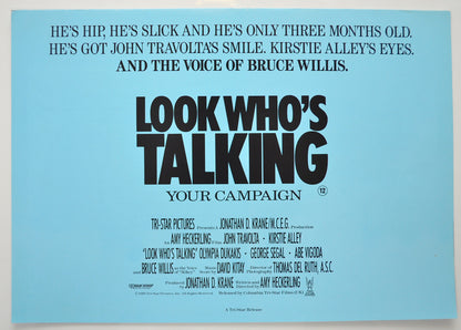 Look Who’s Talking Original 6 Page Cinema Exhibitors Campaign Pressbook (UK)