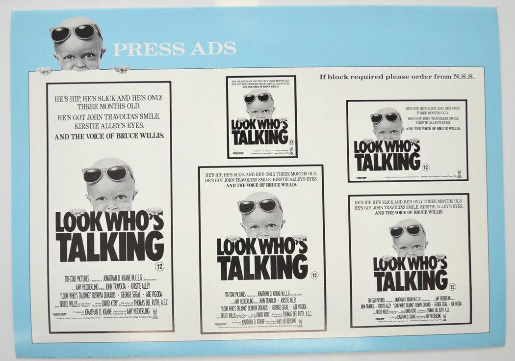 LOOK WHO’S TALKING Cinema Exhibitors Campaign Pressbook - BACK 