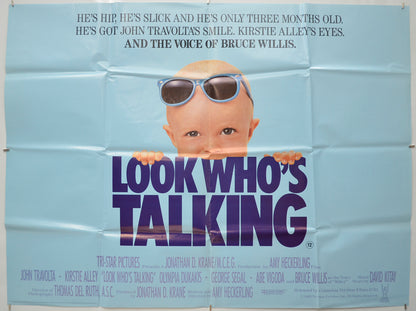 Look Who's Talking  Original Quad Movie Poster  