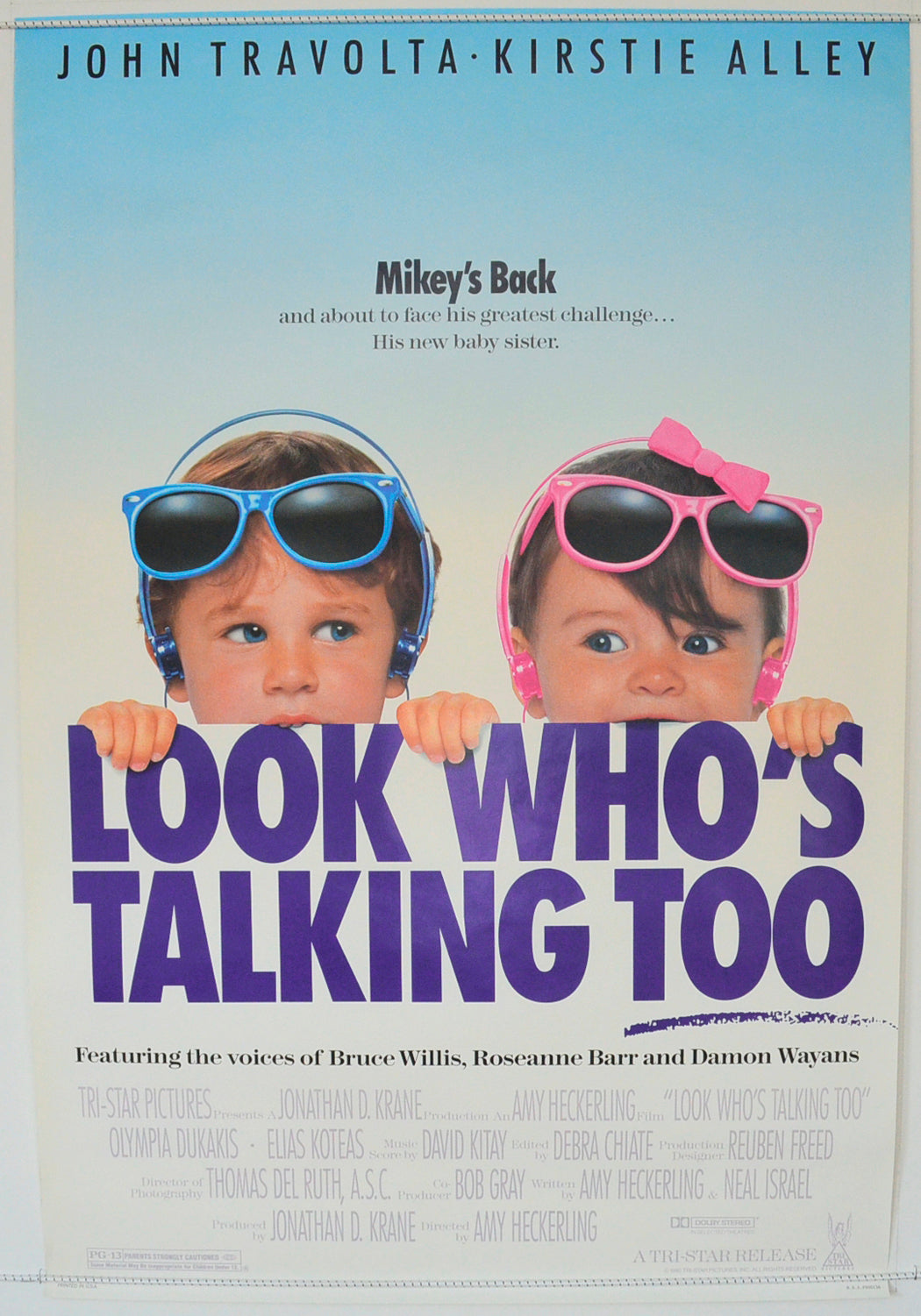 Look Who's Talking Too  Original One Sheet Poster - Film Poster - Movie Poster 