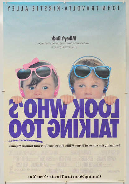 Look Who's Talking Too (Back) Cinema One Sheet Movie Poster 