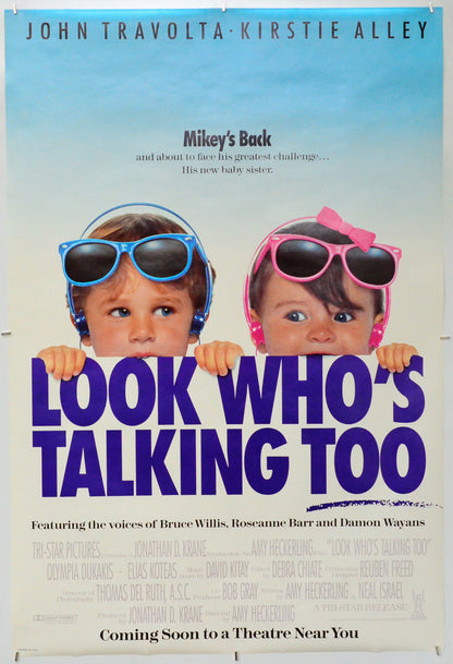 Look Who's Talking Too - Original One Sheet Poster - Film Poster - Movie Poster 