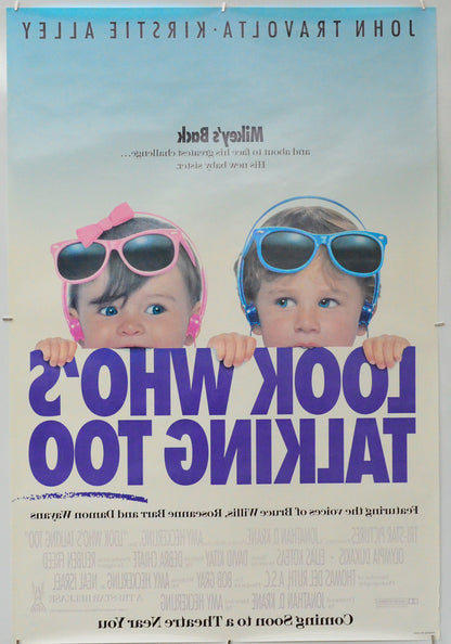Look Who's Talking Too (Back) Cinema One Sheet Movie Poster 