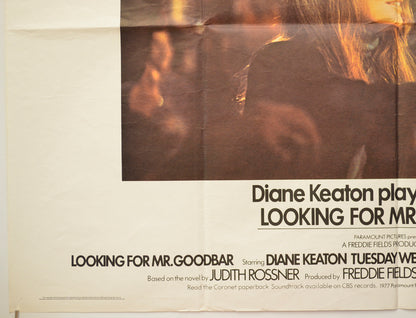 LOOKING FOR MR. GOODBAR (Bottom Left) Cinema Quad Movie Poster 