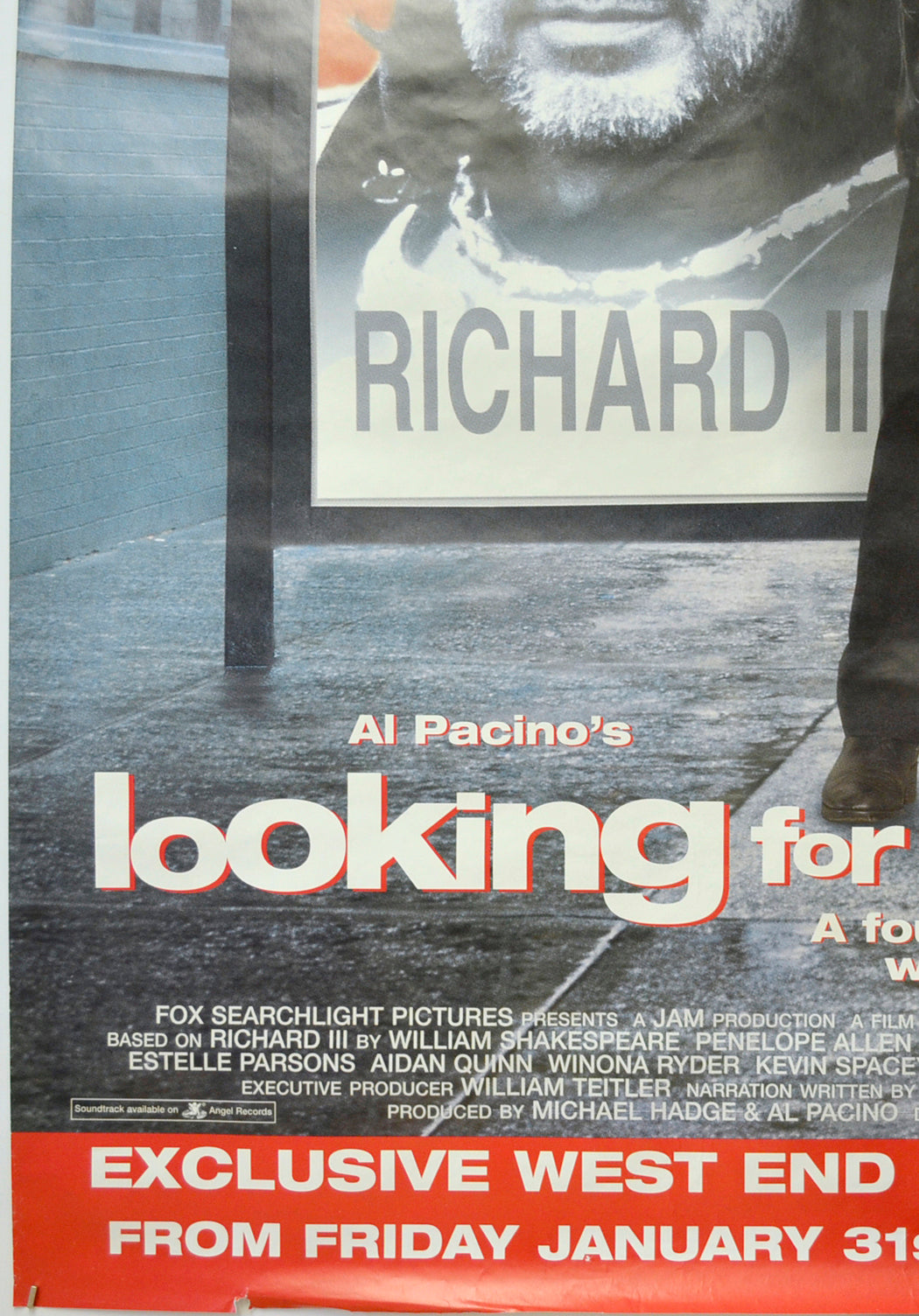 LOOKING FOR RICHARD (Bottom Left) Cinema 4 Sheet Movie Poster 