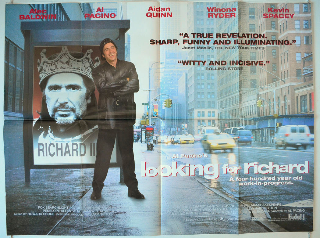 Looking For Richard Original British Quad Poster - Movie Poster